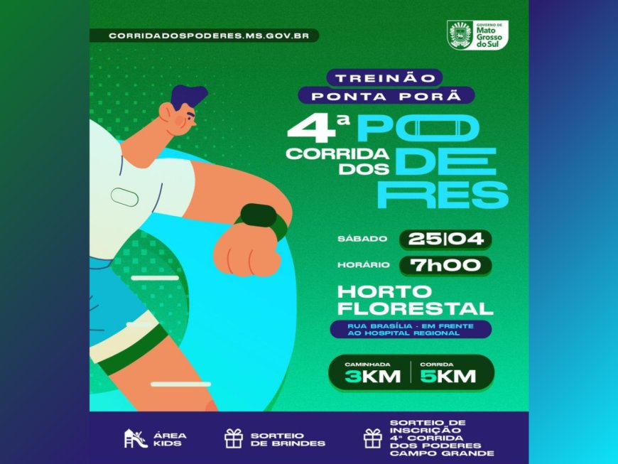 Ponta Porã Sedia Treinão da 4ª Corrida dos Poderes