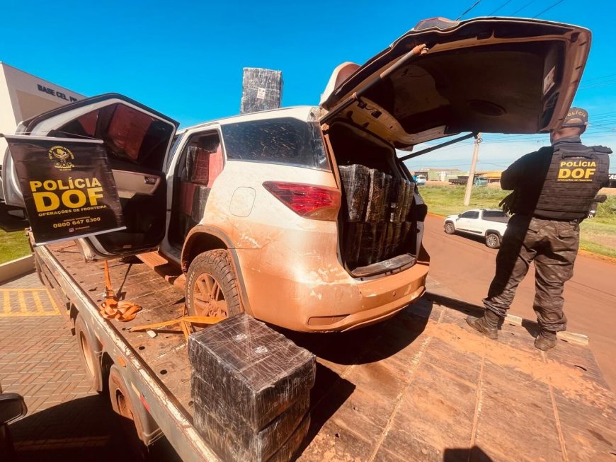 Veículo Roubado é Recuperado com Quase 2 Toneladas de Maconha