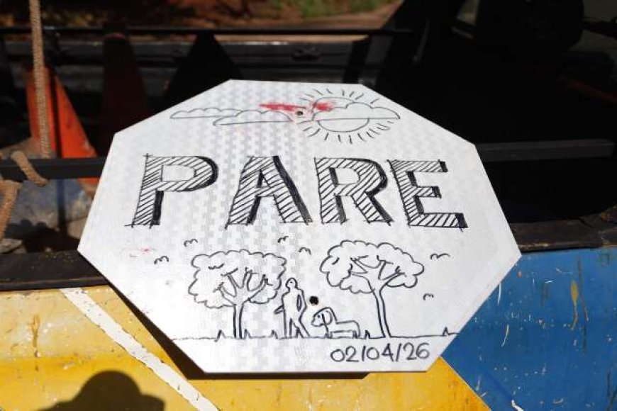 Placa de Pare Desaparece e Vira Desenho no Rita Vieira