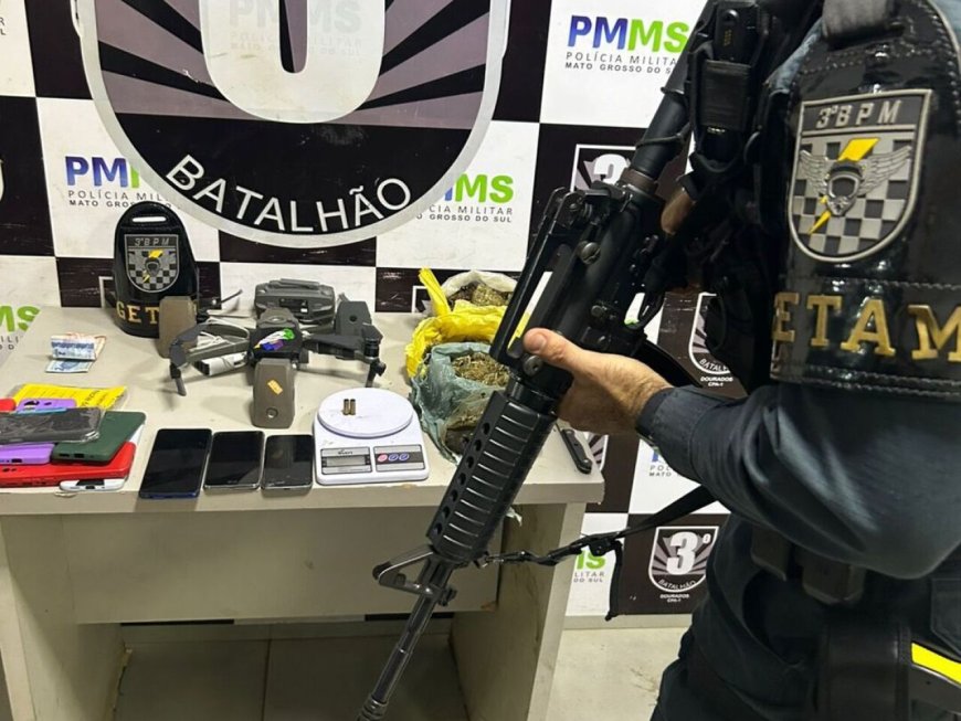 Dupla suspeita de usar drone para levar drogas a presídio é flagrada em Dourados