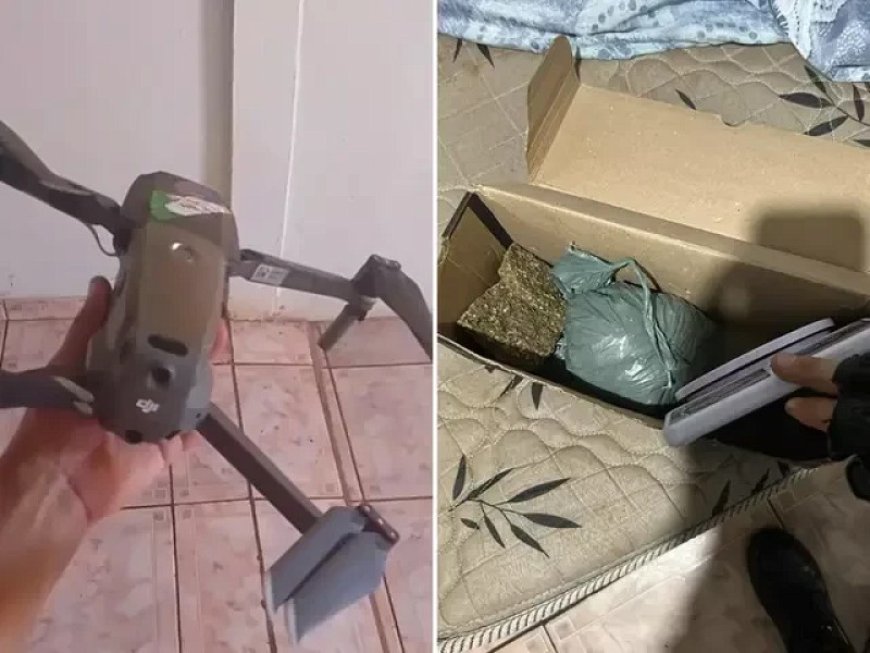 Jovem de 19 anos é preso por usar drone para entregar drogas em presídio