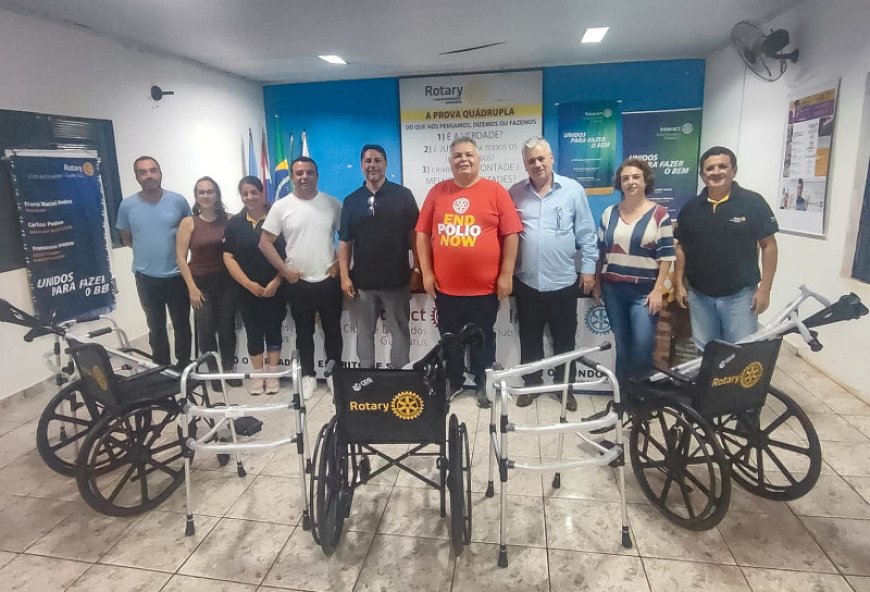 Parceria Solidária: Clube Desportivo 7 de Setembro Doa Equipamentos ao Banco de Cadeiras de Rodas do Rotary Guaicurus