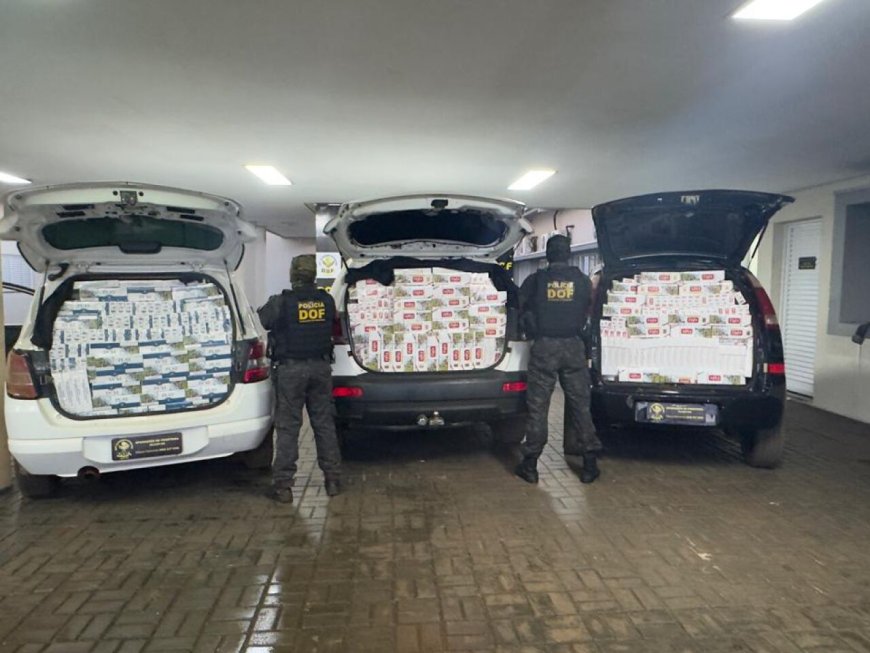 Operações em Dourados e Nova Andradina apreendem 9 mil pacotes de cigarros contrabandeados