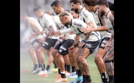Santos Chega à Fronteira com Neymar para Enfrentar Deportivo Recoleta