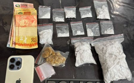 Mulher é presa com cocaína e crack no Parque das Nações II
