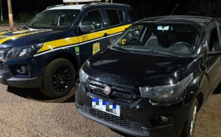 Motorista sem CNH é preso com carro roubado durante fiscalização