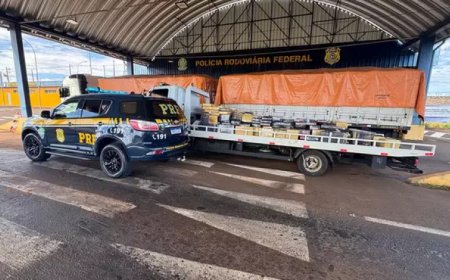 Carreta que saiu de Dourados é interceptada com quase 4 toneladas de droga na BR-163