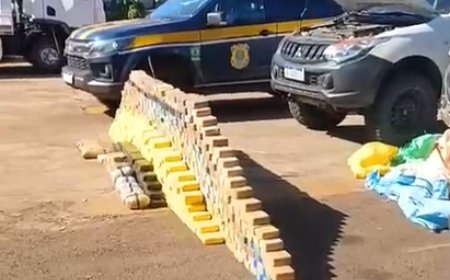 Polícia intercepta cerca de 590 kg de cocaína na MS-080 e prende três envolvidos