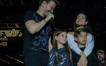 Michel Teló Leva Família ao Palco e Coloca Público para Dançar