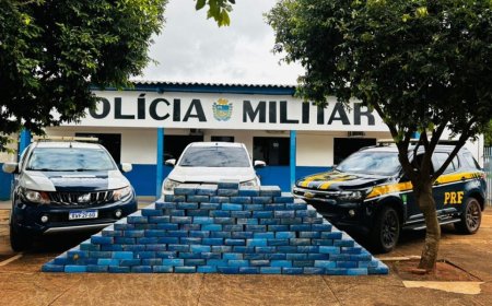 Caminhonete com Placas Falsas e Carga de Maconha é Apreendida em Eldorado