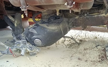 Acidente entre carreta e motocicleta deixa uma pessoa morta em Dourados