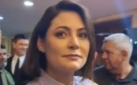 Michelle Bolsonaro evita defender Flávio após escândalo e diz: "Pergunta pra ele"