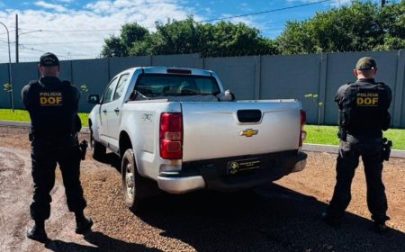 Homem é preso com caminhonete furtada após fuga em rodovia
