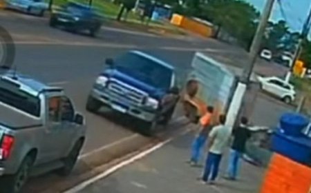 Trailer se Desprende de Caminhonete e Quase Atinge Pedestres em Água Clara