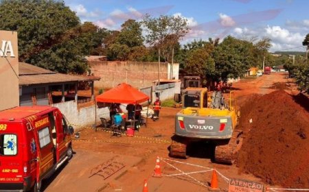 Trabalhador morre soterrado durante obra de rede de esgoto em Maracaju