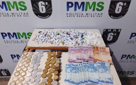 Casal é preso por tráfico após flagrante de venda de drogas por janela de residência