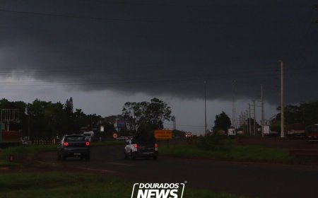 Instituto Nacional de Meteorologia emite alerta de tempestade para Dourados