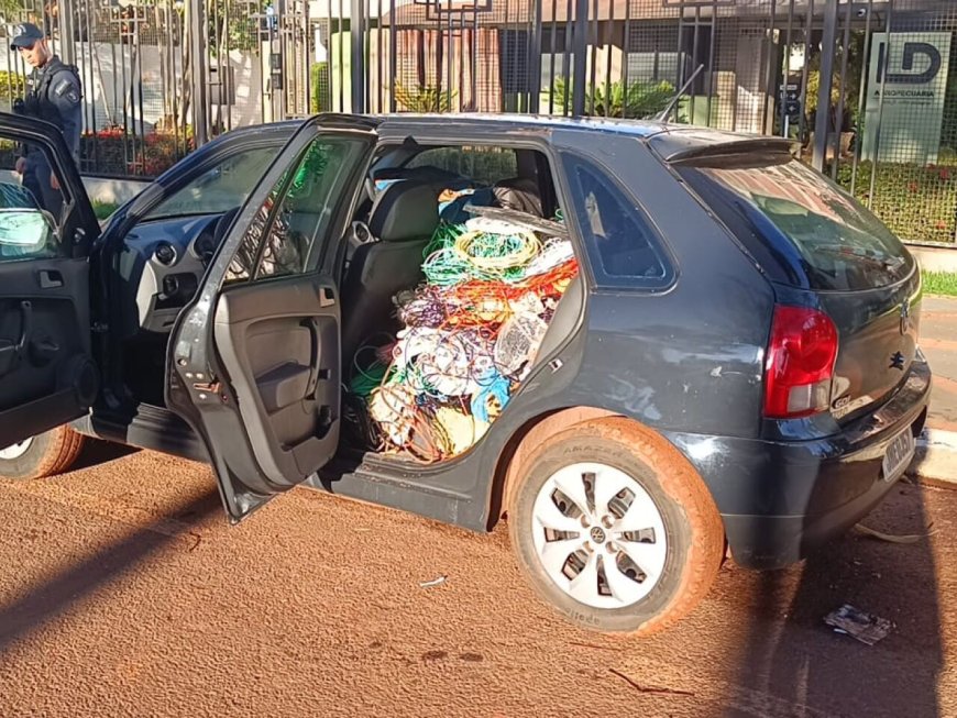 Casal Detido em Dourados após Furto de Fios e Ferramentas