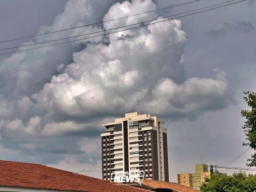 Domingo em Dourados pode ter chuva isolada com ventos intensos