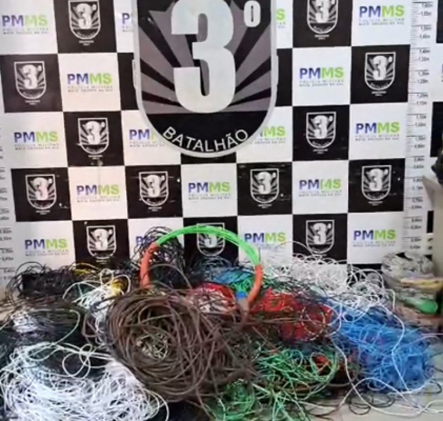 Casal é Preso por Furto de Fios em Obra de Construção em Dourados