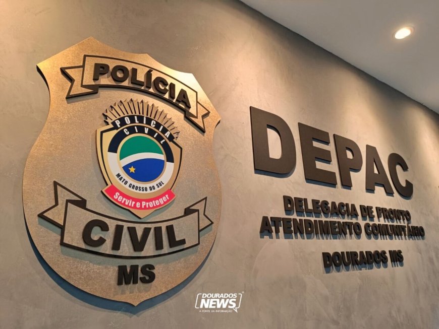 Homem é detido por violência doméstica após empurrar mulher em Dourados