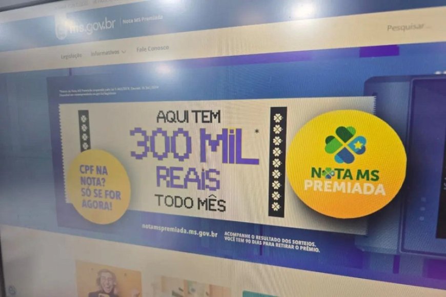 Três apostadores de MS levam R$ 33 mil cada na Nota Premiada