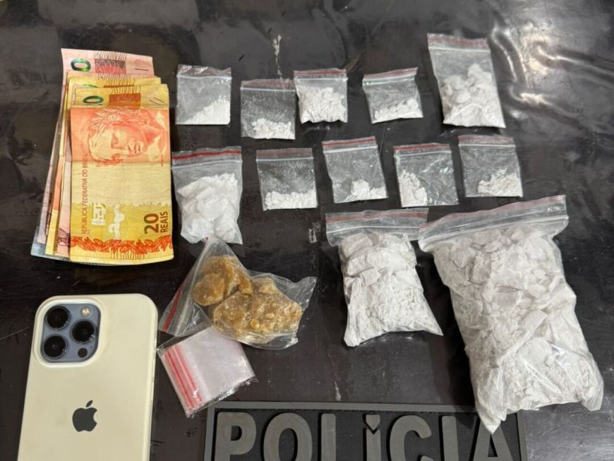 Mulher é presa com cocaína e crack no Parque das Nações II