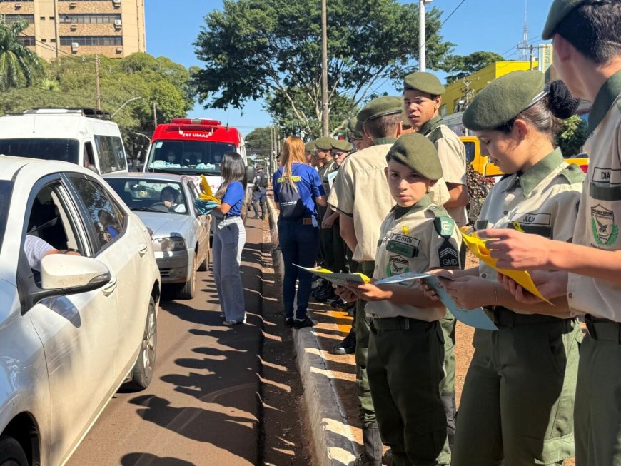 Dourados Inicia Maio Amarelo com Blitz e Foco em Veículos Elétricos