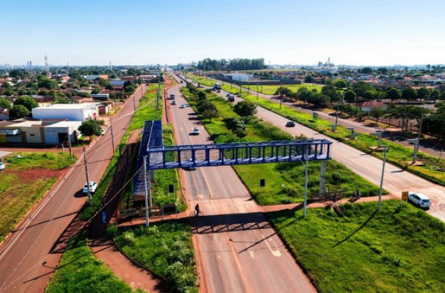 Passarela avança e promete mais segurança para moradores da região do Guaicurus