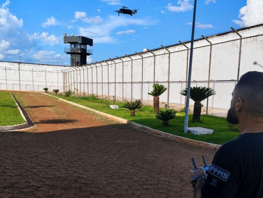 Drones são utilizados para ampliar vigilância e segurança na Penitenciária Estadual de Dourados