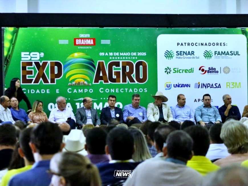 Abertura oficial da 60ª Expoagro marca início de leilões e eventos em Dourados