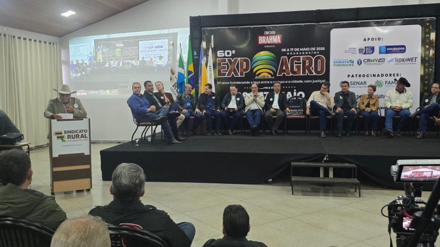 Expoagro é aberta em Dourados com críticas ao cenário do agro e defesa da produção rural