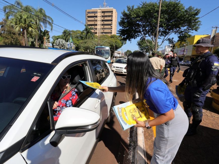 Maio Amarelo em Dourados: Palestras e blitz educativa para reduzir acidentes