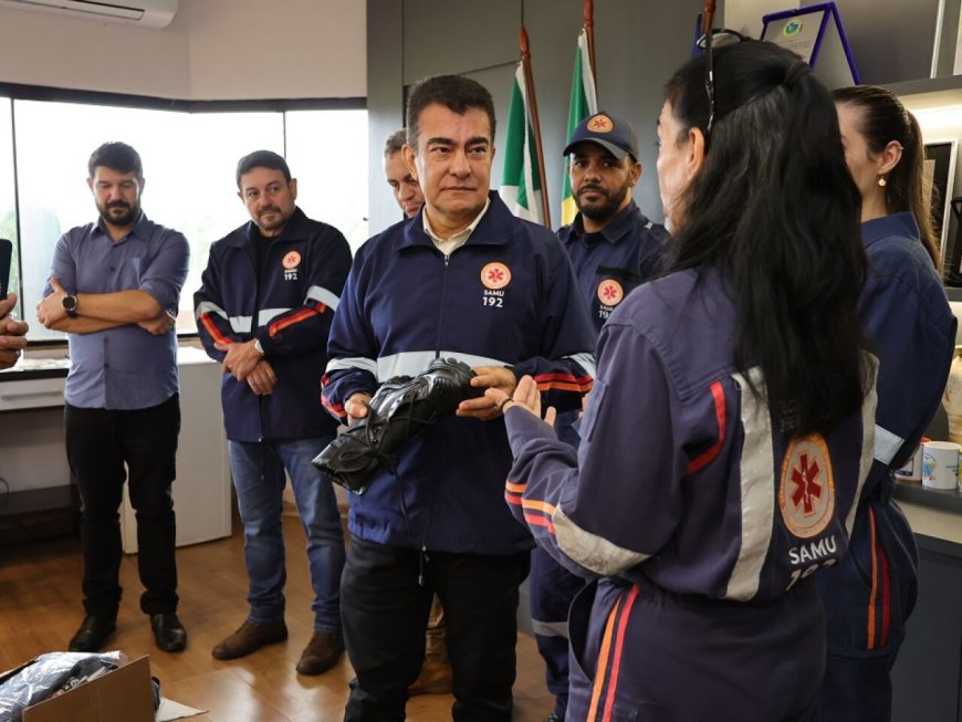 Prefeitura de Dourados Entrega Uniformes para Equipe do Samu após Oito Anos sem Reposição