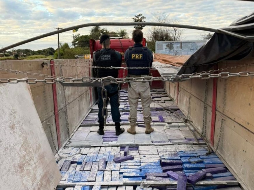 Paraguaio é preso transportando 4t de maconha com destino a MG