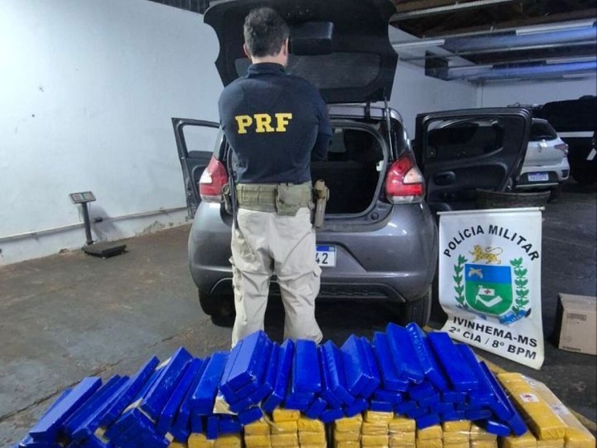 Homem é Preso com 219 kg de Maconha em Veículo