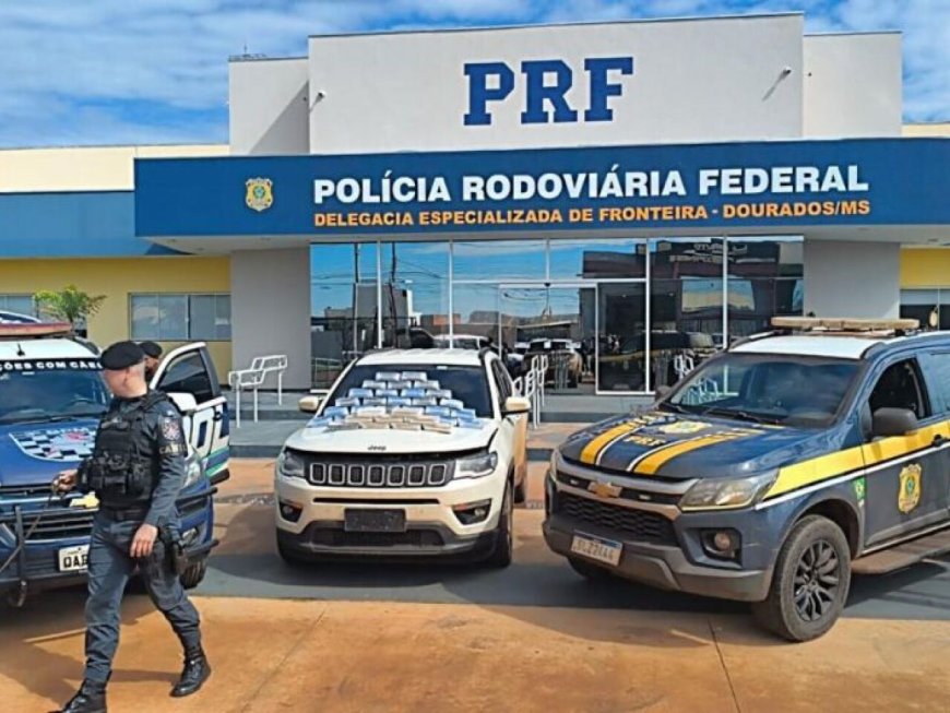 Cocaína apreendida com taxista na BR-463 pesa 38,5 quilos