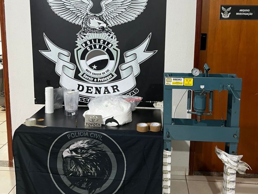 Casa em Campo Grande descoberta com cocaína e munição