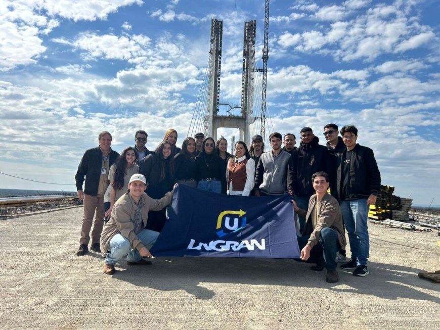 Ponte Bioceânica é destino de viagem técnica dos acadêmicos de Engenharia Civil da Unigran