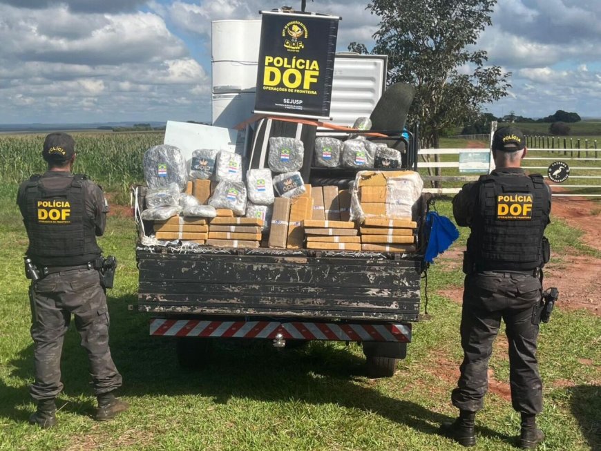 Mudança em caminhão escondia mais de meia tonelada de maconha em Dourados