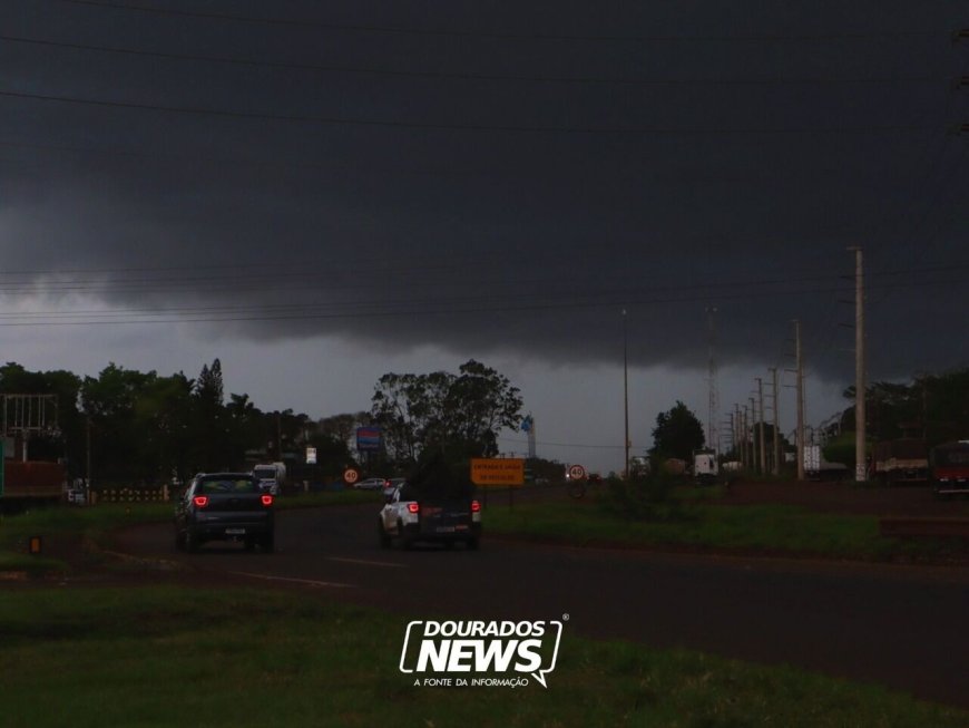 Instituto Nacional de Meteorologia emite alerta de tempestade para Dourados