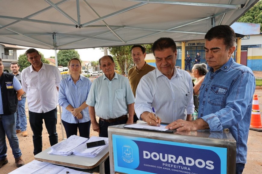 Prefeitura de Dourados Inicia Recapeamento de 3 Quilômetros em Ruas da Região Norte