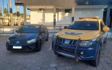 Polícia Intercepta Carro Furtado em Mato Grosso do Sul