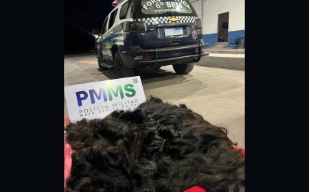 Carga de cabelo humano avaliada em R$ 115 mil é apreendida pela PM