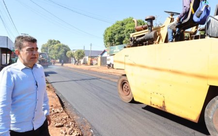 Moradores do Jardim dos Estados Celebram Avanço do Recapeamento