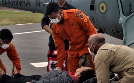 Idosa de 65 anos resgatada por helicóptero da Marinha no Pantanal