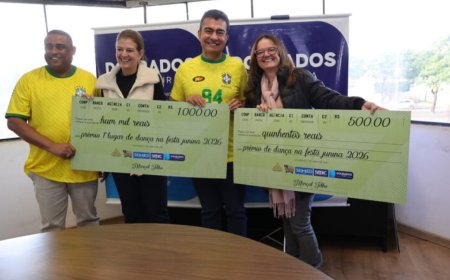 Quadrilhas Campeãs da Festa Junina de Dourados Recebem Premiação