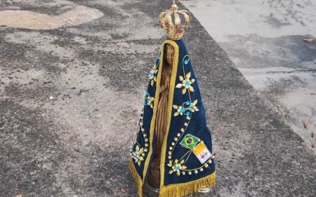 Homem confessa furto em igreja e leva polícia até imagem religiosa escondida em cemitério