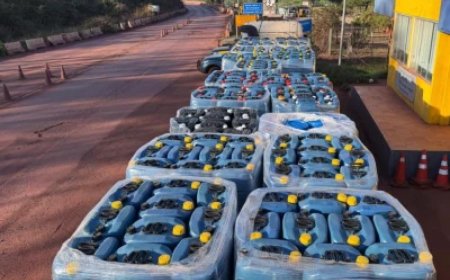 Operação apreende mais de 21 toneladas de insumos para fabricação de cocaína em Mato Grosso do Sul