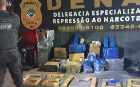 Apreendidos 383 quilos de maconha em ocorrência de violência doméstica em Campo Grande